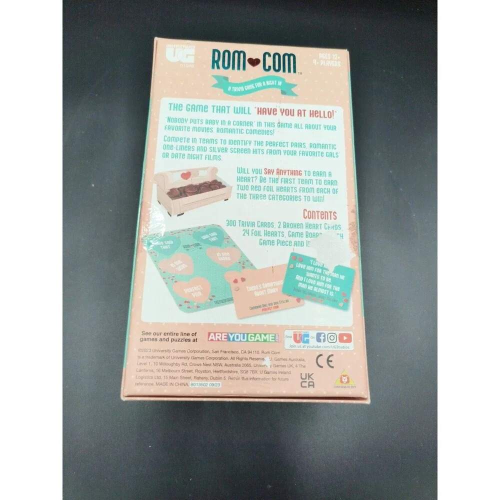 UP Games ROM COM A Trivia Game For A Night In 4 Players READ